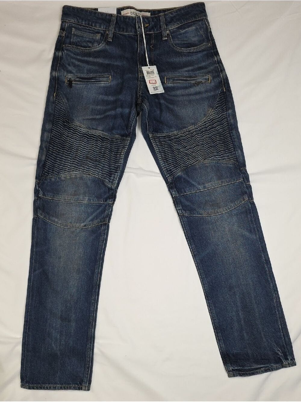 Guess Men's Slim Straight Jeans in Dark Blue Denim 29 X 32